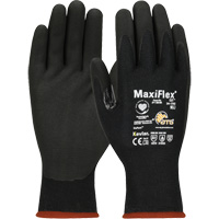 ATG MaxiFlex&reg; Cut Touchscreen Compatible Gloves, Size X-Small, 15 Gauge, Foam Nitrile Coated, Polyester/Kevlar&reg; Shell, ASTM ANSI Level A4/EN 388 Level 3/EN 388 Level D Moffatt Supply & Specialties