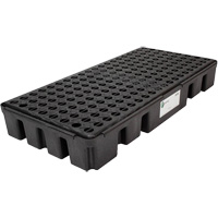 Palette de confinement des d&eacute;versements &agrave; profil bas Black Diamond, Capacit&eacute; de d&eacute;versement 25.5 gal. US, 49" x 24" x 6,5" Moffatt Supply & Specialties