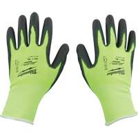 Gants &agrave; haute visibilit&eacute; enduits par trempage, Petit, Calibre 15, Rev&ecirc;tement Polyur&eacute;thane, ASTM ANSI niveau A1 Moffatt Supply & Specialties