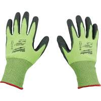 Gants &agrave; haute visibilit&eacute; enduits par trempage, Taille Petit, Calibre 15, Rev&ecirc;tement Polyur&eacute;thane, Enveloppe en Poly&eacute;thyl&egrave;ne, ASTM ANSI niveau A5 Moffatt Supply & Specialties