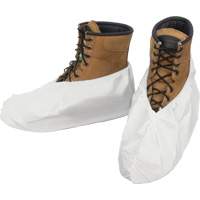 Shoe Covers, One Size, Microporous, White Moffatt Supply & Specialties