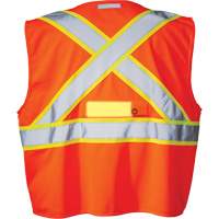 SV350 X-Back Safety Vest with Light, High Visibility Orange, Small, Polyester Moffatt Supply & Specialties