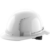 Full Brim Hardhat, Meets CSA Type 1, Ratchet Suspension, Vented Moffatt Supply & Specialties