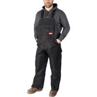 GridIron Regular Length Zip-To-Thigh Bib Overall, Men's, Large, Black Moffatt Supply & Specialties