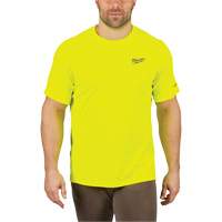 Workskin Lightweight High Visibility Shirt, Men's, Small, Yellow Moffatt Supply & Specialties