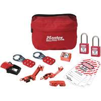 Trousse de cadenassage standard avec cadenas en thermoplastique Zenex, Ensemble &eacute;lectrique, 13 composants compris Moffatt Supply & Specialties