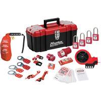 Trousse de cadenassage avec cadenas en thermoplastique de qualit&eacute; sup&eacute;rieure Zenex, Ensemble &eacute;lectrique, 21 composants compris Moffatt Supply & Specialties