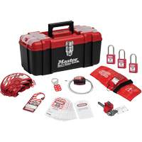 Trousse de cadenassage personnelle standard avec cadenas en thermoplastique Zenex, Ensemble Vanne, 13 composants compris Moffatt Supply & Specialties