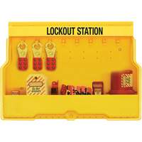 Premier Electrical Lockout Station, None Padlocks, 16 Padlock Capacity, Padlocks Not Included Moffatt Supply & Specialties