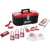 Trousse de cadenassage standard avec cadenas en thermoplastique Zenex, Ensemble &eacute;lectrique, 14 composants compris Moffatt Supply & Specialties
