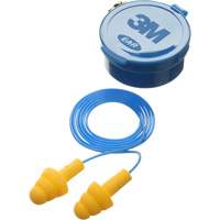 E-A-R Ultrafit Premolded Earplugs, Corded, Pair - Plastic Case, 25 dB NRR, One-Size Moffatt Supply & Specialties