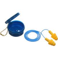 E-A-R Ultrafit Premolded Earplugs, Corded, Pair - Plastic Case, 25 dB NRR, One-Size Moffatt Supply & Specialties