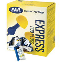 E-A-R Express Pod Plugs Earplugs, Uncorded, Bulk - Pillow Pack, 25 dB NRR, One-Size Moffatt Supply & Specialties