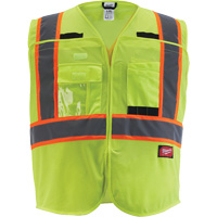 Flagman Safety Vest, High Visibility Lime-Yellow, Medium/Small Moffatt Supply & Specialties