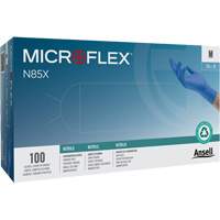 Gants Microflex N85, T-petit, Nitrile, 3,5 mils, Sans poudre, Bleu, Classe 2 Moffatt Supply & Specialties