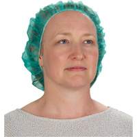 Bonnets bouffants, Polypropyl&egrave;ne, 21", Vert Moffatt Supply & Specialties