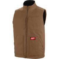 Heavy-Duty Sherpa-Lined Vest, Men's, Small, Brown Moffatt Supply & Specialties