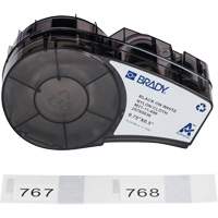 Aggressive Adhesive Multi-Purpose Labels with Ribbon, Black Moffatt Supply & Specialties