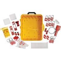 Station de cadenassage &eacute;lectrique avec cadenas de s&eacute;curit&eacute; en nylon &agrave; cl&eacute; identique, Cadenas Plastique, Capacit&eacute; de 55, Cadenas Compris Moffatt Supply & Specialties