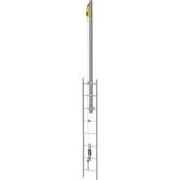 Latchways&reg; Vertical Ladder Lifeline with SRL Ladder Extension Post Kit, Stainless Steel Moffatt Supply & Specialties