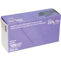 Gants jetables de calibre m&eacute;dical, Moyen, Nitrile, 6 mils, Sans poudre, Noir, Classe 2 Moffatt Supply & Specialties