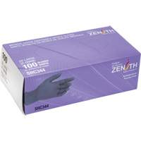 Gants jetables de calibre m&eacute;dical, 2T-Grand, Nitrile, 6 mils, Sans poudre, Noir, Classe 2 Moffatt Supply & Specialties