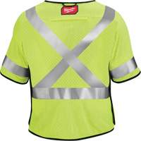 Breakaway Mesh Safety Vest, Black/High Visibility Lime-Yellow, Medium/Small Moffatt Supply & Specialties