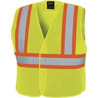 598P Veste de s&eacute;curit&eacute; &agrave; maille d&eacute;tachable, Jaune lime haute visibilit&eacute;, Moyen/Petit, Polyester Moffatt Supply & Specialties