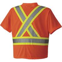 6979 Micro Mesh Traffic T-Shirt, X-Small, High Visibility Orange Moffatt Supply & Specialties