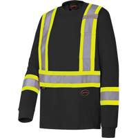 6983 Long-Sleeved Safety Shirt, Cotton, X-Small, Black Moffatt Supply & Specialties