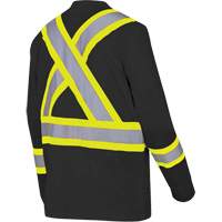 6983 Long-Sleeved Safety Shirt, Cotton, X-Small, Black Moffatt Supply & Specialties