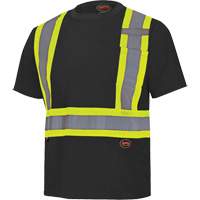 6992 Bird's-Eye Safety Shirt, Polyester, X-Small, Black Moffatt Supply & Specialties
