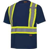 6992N Bird's-Eye Safety Shirt, Polyester, X-Small, Navy Blue Moffatt Supply & Specialties