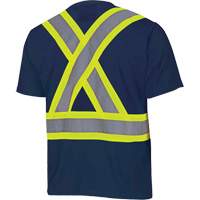 6992N Bird's-Eye Safety Shirt, Polyester, X-Small, Navy Blue Moffatt Supply & Specialties