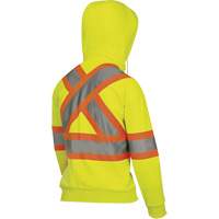 6925W Women's Zip Style Hoodie, X-Small, High Visibility Yellow Moffatt Supply & Specialties