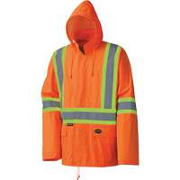 5598 Lightweight Waterproof Rain Suit, Polyester/PVC, Small, High Visibility Orange Moffatt Supply & Specialties