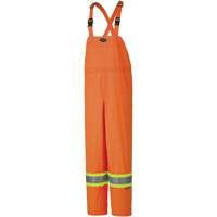5595 Salopettes de s&eacute;curit&eacute; 150D l&eacute;ger et imperm&eacute;able, Polyester, Grand, Orange haute visibilit&eacute; Moffatt Supply & Specialties