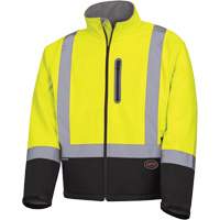 5689 Veste de s&eacute;curit&eacute; coquille souple &agrave; r&eacute;sistance m&eacute;canique, Noir/Jaune lime haute visibilit&eacute;, Petit Moffatt Supply & Specialties