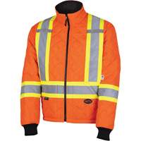 5015A Quilted Freezer Jacket, Polyester, High Visibility Orange, X-Small Moffatt Supply & Specialties