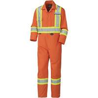 5513T Industrial Wash Coveralls, 40 (Tall), High Visibility Orange Moffatt Supply & Specialties