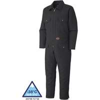 520A Quilted Duck Coveralls, Men's, Black, Size Small Moffatt Supply & Specialties