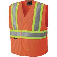 6914A Veste de s&eacute;curit&eacute; ignifug&eacute;e, Orange haute visibilit&eacute;, Moyen/Petit, Polyester Moffatt Supply & Specialties