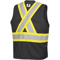 7729 FR-Tech&reg; Flame-Resistant Arc Safety Vest, Small, Black, 10 cal/cm² Moffatt Supply & Specialties