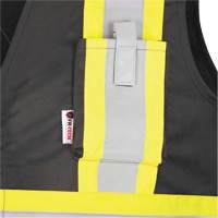 7729 FR-Tech&reg; Flame-Resistant Arc Safety Vest, Small, Black, 10 cal/cm² Moffatt Supply & Specialties