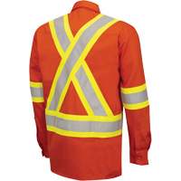 7743 FR-Tech&reg; Flame-Resistant Safety Shirt, Small, High Visibility Orange Moffatt Supply & Specialties