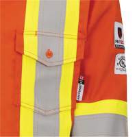7743 FR-Tech&reg; Flame-Resistant Safety Shirt, Small, High Visibility Orange Moffatt Supply & Specialties