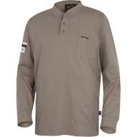 331 FR Interlock Henley Shirt, Small, Beige Moffatt Supply & Specialties