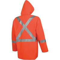 576J High-Visibility FR Rain Jacket, Small, High Visibility Orange Moffatt Supply & Specialties