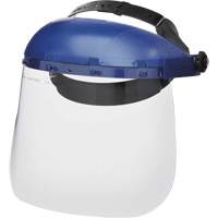 390 Premium Series Single Crown Uncoated Faceshield, Acetate, Ratchet Suspension Moffatt Supply & Specialties