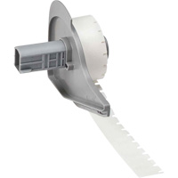 Harsh Environment Multi-Purpose Labels, Polyester, 0.35" L x 0.2" H, Black on Clear Moffatt Supply & Specialties